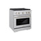 30 In. 4.2 Cu. Ft. Paramount Gas Range With Convection Gas Oven In Stainless Steel With 4 Brass Burners