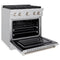 30 In. 4.2 Cu. Ft. Paramount Gas Range With Convection Gas Oven In Stainless Steel With 4 Brass Burners
