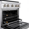 30 In. 4.2 Cu. Ft. Paramount Gas Range With Convection Gas Oven In Stainless Steel With 4 Brass Burners