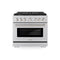 36 In. 5.2 Cu. Ft. Paramount Gas Range With Convection Gas Oven In Stainless Steel With 6 Brass Burners
