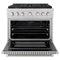 36 In. 5.2 Cu. Ft. Paramount Gas Range With Convection Gas Oven In Stainless Steel With 6 Brass Burners