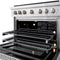 36 In. 5.2 Cu. Ft. Paramount Gas Range With Convection Gas Oven In Stainless Steel With 6 Brass Burners
