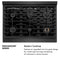 36 In. 5.2 Cu. Ft. Paramount Gas Range With 6 Burner Cooktop And Convection Gas Oven In Black Satin Stainless Steel