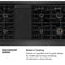 48 In. 6.7 Cu. Ft. Paramount Double Oven Gas Range With 8 Burner Cooktop In Black Satin Stainless Steel