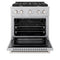 30 In. 4.2 Cu. Ft. Paramount Gas Range With 4 Burner Cooktop And Convection Gas Oven In Satin Stainless Steel