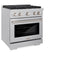 30 In. 4.2 Cu. Ft. Paramount Gas Range With 4 Burner Cooktop And Convection Gas Oven In Satin Stainless Steel
