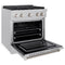 30 In. 4.2 Cu. Ft. Paramount Gas Range With 4 Burner Cooktop And Convection Gas Oven In Satin Stainless Steel