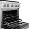 30 In. 4.2 Cu. Ft. Paramount Gas Range With 4 Burner Cooktop And Convection Gas Oven In Satin Stainless Steel