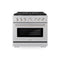 36 In. 5.2 Cu. Ft. Paramount Gas Range With 6 Burner Cooktop And Convection Gas Oven In Satin Stainless Steel