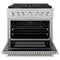 36 In. 5.2 Cu. Ft. Paramount Gas Range With 6 Burner Cooktop And Convection Gas Oven In Satin Stainless Steel