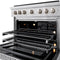 36 In. 5.2 Cu. Ft. Paramount Gas Range With 6 Burner Cooktop And Convection Gas Oven In Satin Stainless Steel
