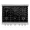 36 In. 5.2 Cu. Ft. Paramount Gas Range With 6 Burner Cooktop And Convection Gas Oven In Satin Stainless Steel