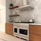 48 In. 6.7 Cu. Ft. Paramount Double Oven Gas Range With 8 Burner Cooktop In Satin Stainless Steel