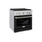 30 In. 4.2 Cu. Ft. Paramount Gas Range With 4 Burner Cooktop And Convection Gas Oven In Satin Stainless Steel With Black Matte Door