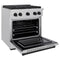 Autograph Edition 30 In. 4.2 Cu. Ft. Paramount Gas Range With 4 Burner Cooktop And Convection Gas Oven In Satin Stainless Steel And Matte Black Accents