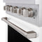 30 In. 4.2 Cu. Ft. Paramount Gas Range With 4 Burner Cooktop And Convection Gas Oven In Stainless Steel With White Matte Door