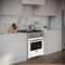 30 In. 4.2 Cu. Ft. Paramount Gas Range With 4 Burner Cooktop And Convection Gas Oven In Stainless Steel With White Matte Door