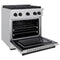 Autograph Edition 30 In. 4.2 Cu. Ft. Paramount Gas Range With 4 Burner Cooktop And Convection Gas Oven In Stainless Steel And Matte Black Accents