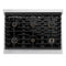 Autograph Edition 36 In. 5.2 Cu. Ft. Paramount Gas Range With 6 Burner Cooktop And Convection Gas Oven In Stainless Steel With White Matte Door And Matte Black Accents
