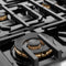 Autograph Edition 48 In. 6.7 Cu. Ft. Paramount Double Oven Gas Range With 8 Burner Cooktop In Stainless Steel With White Matte Doors And Matte Black Accents