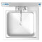 17 in. Stainless Steel Commercial Hand Sink with Gooseneck Faucet, Bowl Size 14" x 10" x 5