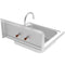 17 in. Stainless Steel Commercial Hand Sink with Gooseneck Faucet, Bowl Size 14" x 10" x 5