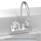 17 in. Stainless Steel Commercial Hand Sink with Gooseneck Faucet, Bowl Size 14" x 10" x 5