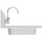 17 in. Stainless Steel Commercial Hand Sink with Gooseneck Faucet, Bowl Size 14" x 10" x 5