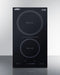 12" Wide 115V 2-Zone Induction Cooktop, Cord Included
