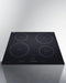 24" Wide 208-240V 4-Zone Induction Cooktop