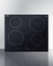 24" Wide 208-240V 4-Zone Induction Cooktop