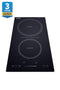 12" Wide 208-240V 2-Zone Induction Cooktop With Safety Shutoff