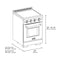 24 In. 3.2 Cu. Ft. Paramount Induction Range With 3 Element Cooktop And Electric Convection Oven In Stainless Steel
