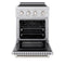 24 In. 3.2 Cu. Ft. Paramount Induction Range With 3 Element Cooktop And Electric Convection Oven In Stainless Steel