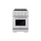 24 In. 3.2 Cu. Ft. Paramount Induction Range With 3 Element Cooktop And Electric Convection Oven In Stainless Steel