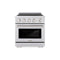 30 In. 4.2 Cu. Ft. Paramount Induction Range With 4 Element Cooktop And Electric Convection Oven In Stainless Steel