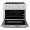 36 In. 5.2 Cu. Ft. Paramount Induction Range With 5 Element Cooktop And Electric Convection Oven In Stainless Steel