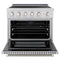36 In. 5.2 Cu. Ft. Paramount Induction Range With 5 Element Cooktop And Electric Convection Oven In Stainless Steel
