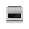 36 In. 5.2 Cu. Ft. Paramount Induction Range With 5 Element Cooktop And Electric Convection Oven In Stainless Steel