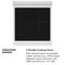 24 In. 3.2 Cu. Ft. Paramount Induction Range With 3 Element Cooktop And Electric Convection Oven In Black Stainless Steel