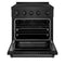 30 In. 4.2 Cu. Ft. Paramount Induction Range With 4 Element Cooktop And Electric Convection Oven In Black Stainless Steel