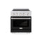 30 In. 4.2 Cu. Ft. Paramount Induction Range With 4 Element Cooktop And Electric Convection Oven In Stainless Steel With Black Matte Door