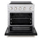 30 In. 4.2 Cu. Ft. Paramount Induction Range With 4 Element Cooktop And Electric Convection Oven In Stainless Steel With Black Matte Door