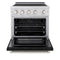 30 In. 4.2 Cu. Ft. Paramount Induction Range With 4 Element Cooktop And Electric Convection Oven In Stainless Steel With Black Matte Door