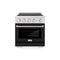 30 In. 4.2 Cu. Ft. Paramount Induction Range With 4 Element Cooktop And Electric Convection Oven In Stainless Steel With Black Matte Door