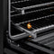Autograph Edition 24 In. 3.2 Cu. Ft. Paramount Induction Range With 3 Element Cooktop And Electric Convection Oven In Black Stainless Steel With Polished Gold Accents