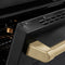 Autograph Edition 30 In. 4.2 Cu. Ft. Paramount Induction Range With 4 Element Cooktop And Electric Convection Oven In Black Stainless Steel With Champagne Bronze Accents