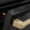Autograph Edition 36 In. 5.2 Cu. Ft. Paramount Induction Range With 5 Element Cooktop And Electric Convection Oven In Black Stainless Steel With Champagne Bronze Helix Handle And Knob Accents