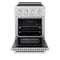 24 In. 3.2 Cu. Ft. Paramount Induction Range With 3 Element Cooktop And Electric Convection Oven In Satin Stainless Steel