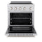 30 In. 4.2 Cu. Ft. Paramount Induction Range With 4 Element Cooktop And Electric Convection Oven In Satin Stainless Steel